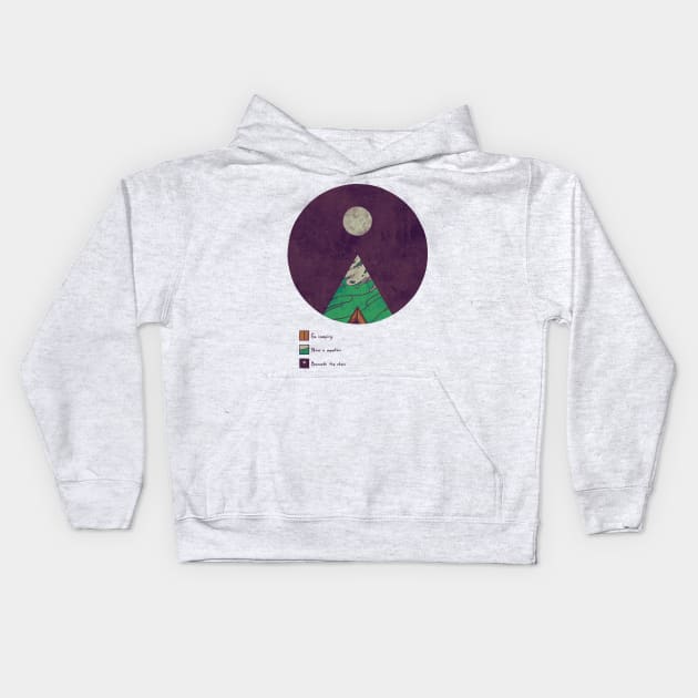 Charting an Adventure Kids Hoodie by againstbound